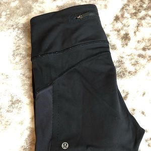 Lululemon high waisted running shorts 3’ long